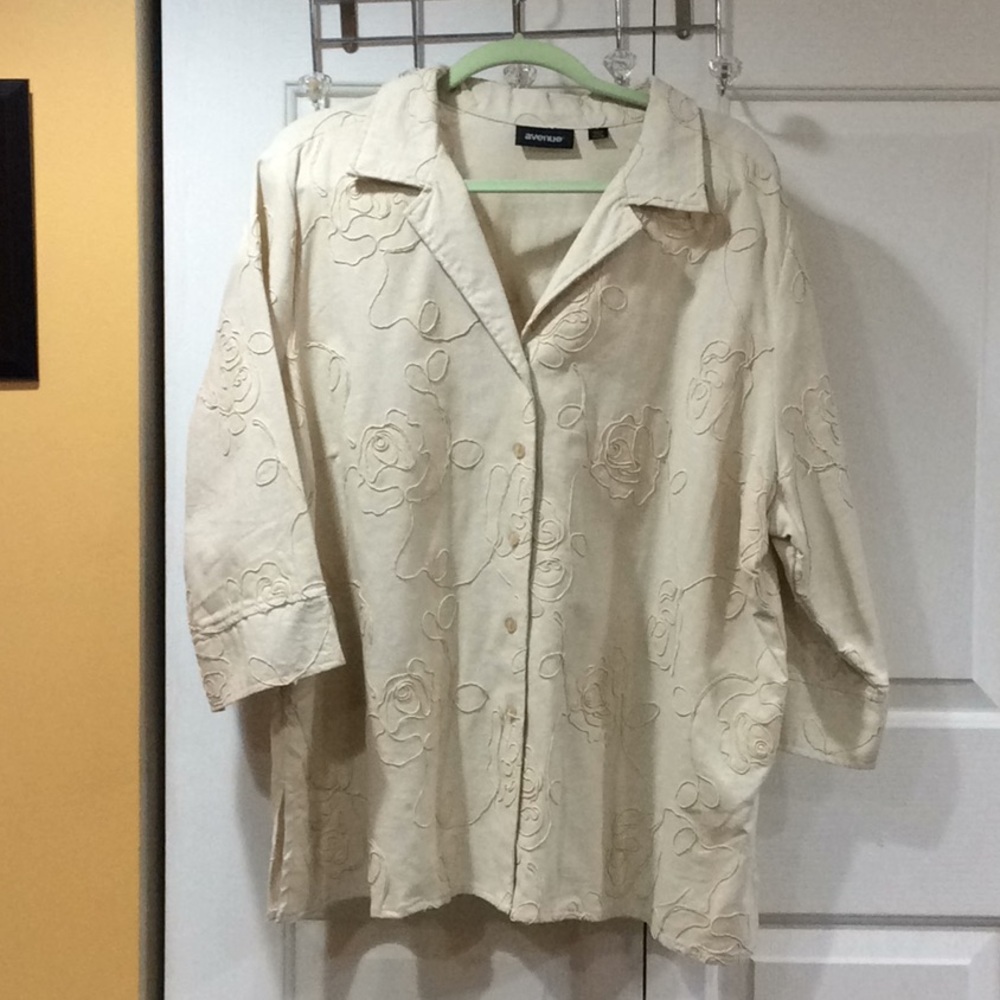 Jacket-Plus Size 3/4 Length Sleeves